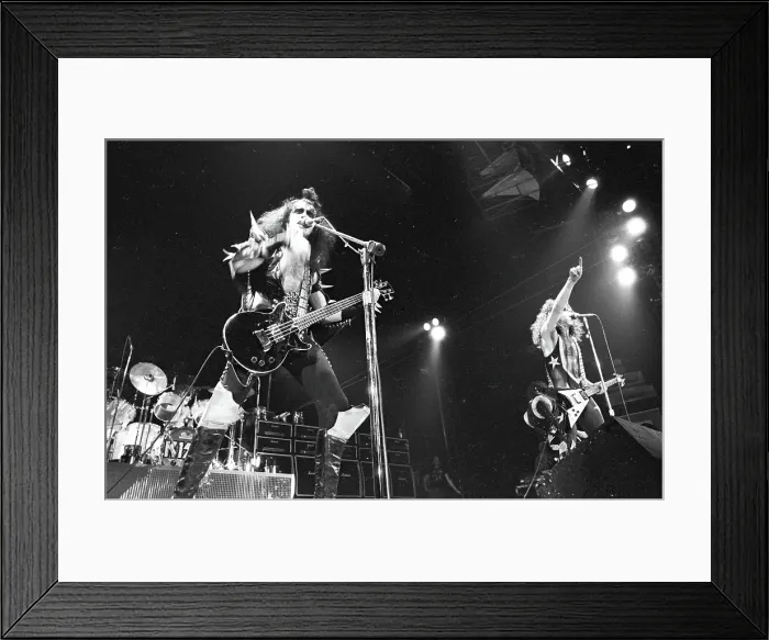 Framed Print : Kiss Performing Framed Print : Kiss Performing