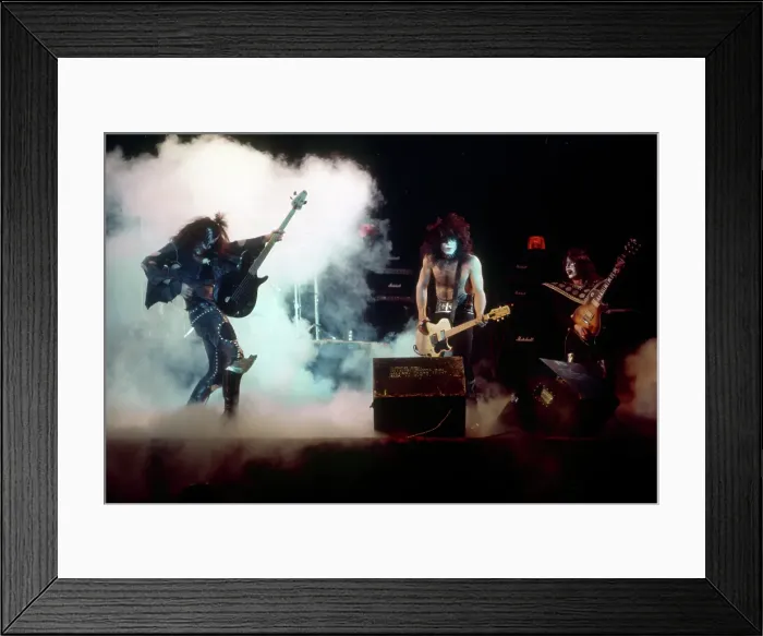 Framed Print : Kiss Performing Framed Print : Kiss Performing