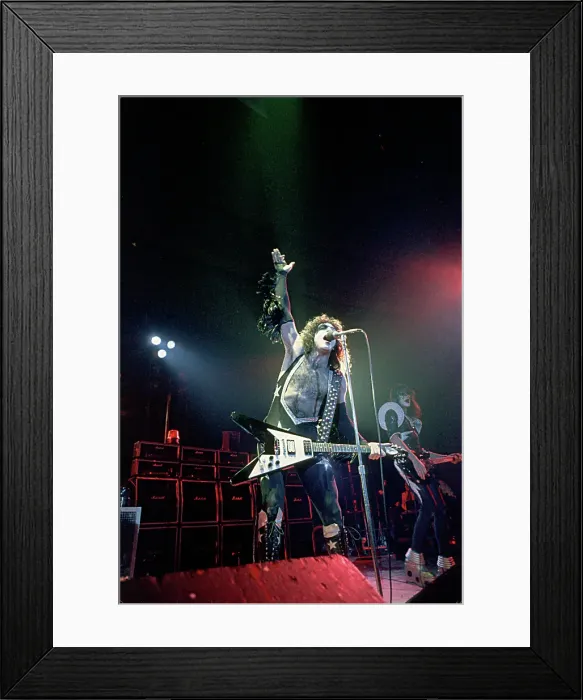 Framed Print : Kiss Performing Framed Print : Kiss Performing