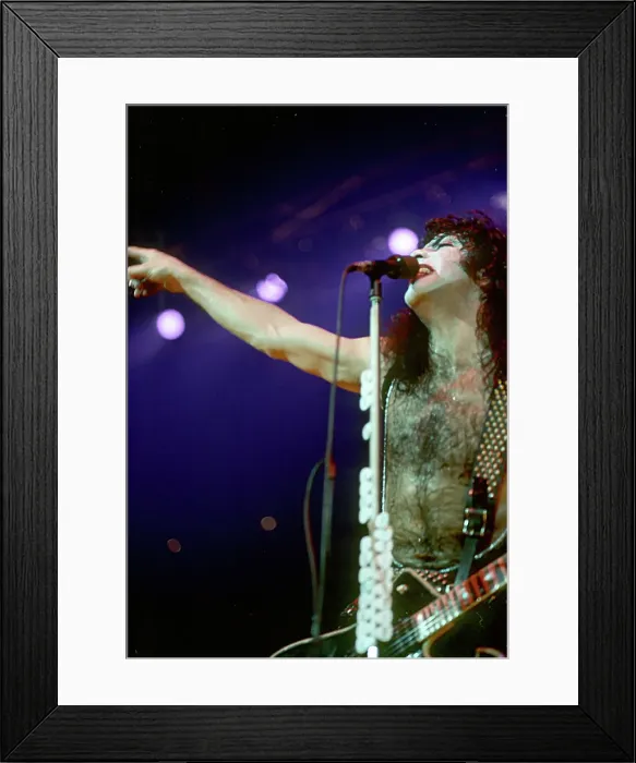 Framed Print : Kiss Performing Framed Print : Kiss Performing