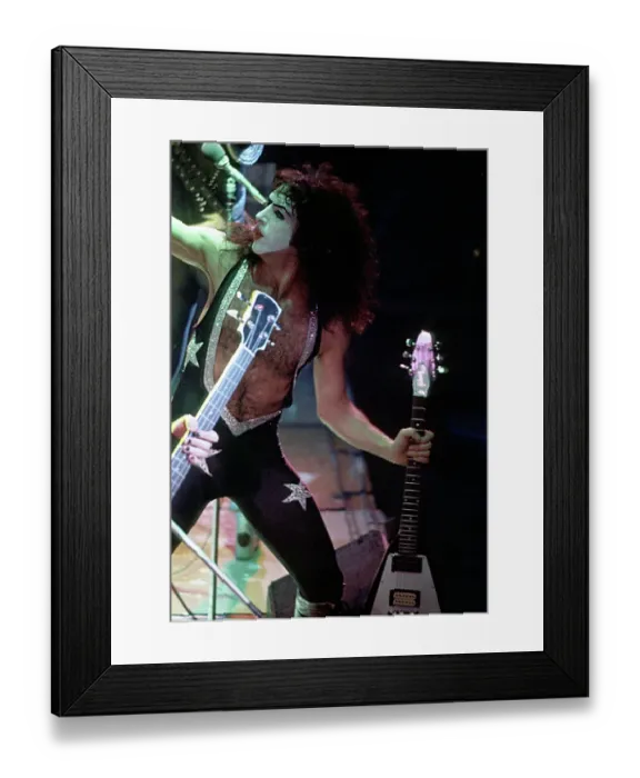 Framed Print : Kiss Performing Framed Print : Kiss Performing
