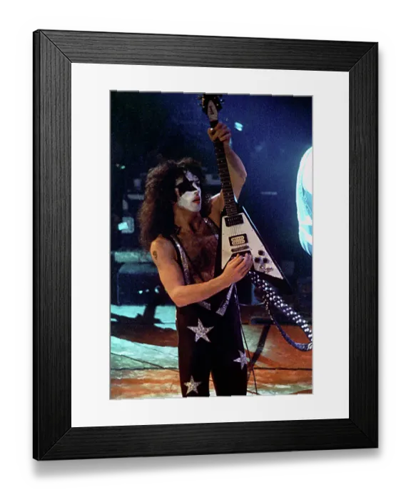 Framed Print : Kiss Performing Framed Print : Kiss Performing