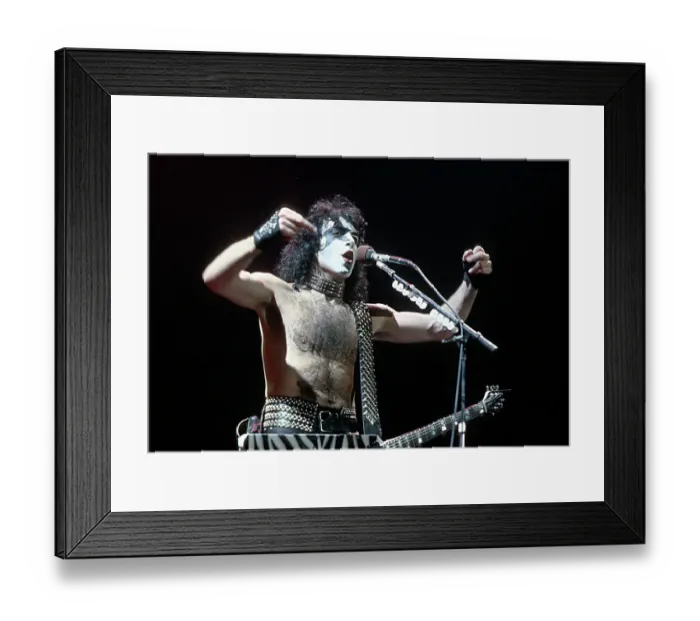 Framed Print : Kiss Performing Framed Print : Kiss Performing