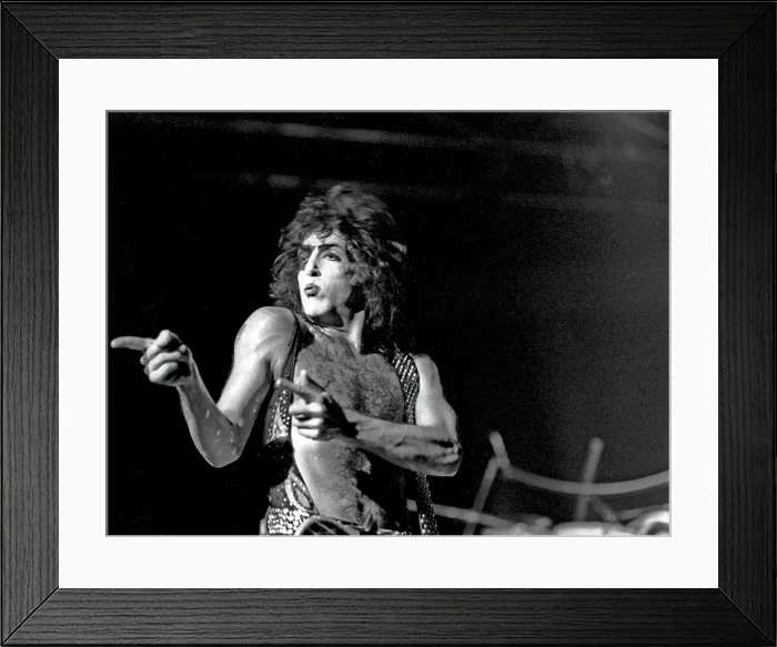 Framed Print : Kiss Performing Framed Print : Kiss Performing
