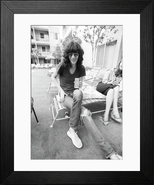 Framed Print : Ramones Singer Lounges Framed Print : Ramones Singer Lounges