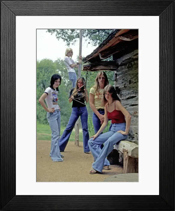 Framed Print : Rock band The Runaways Framed Print : Rock band The Runaways