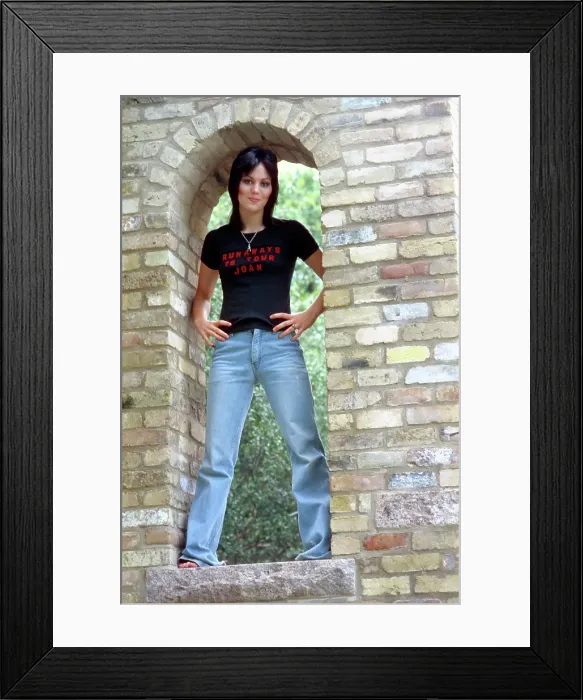 Framed Print : Guitarist Joan Jett of the rock band The Runaways Framed Print : Guitarist Joan Jett of the rock band The Runaways