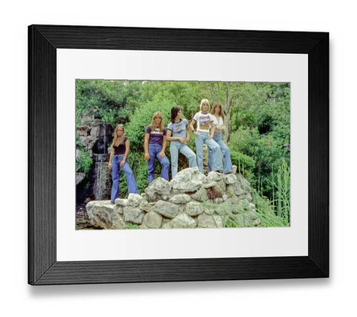 Framed Print : Rock band The Runaways Framed Print : Rock band The Runaways