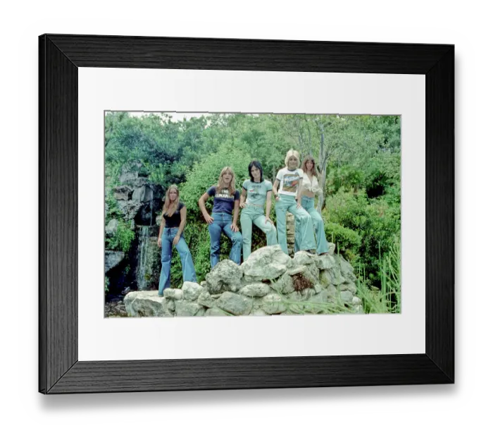 Framed Print : Rock band The Runaways Framed Print : Rock band The Runaways