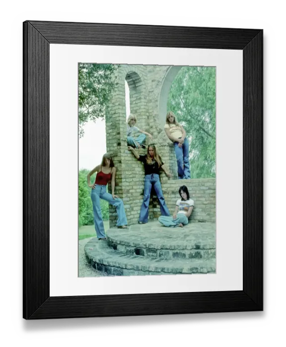 Framed Print : Rock band The Runaways Framed Print : Rock band The Runaways
