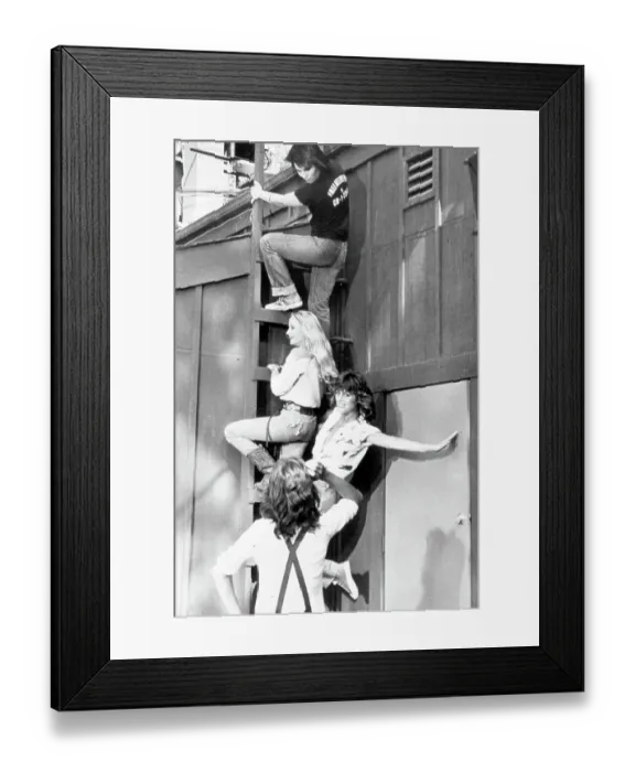 Framed Print : Rock band The Runaways Framed Print : Rock band The Runaways