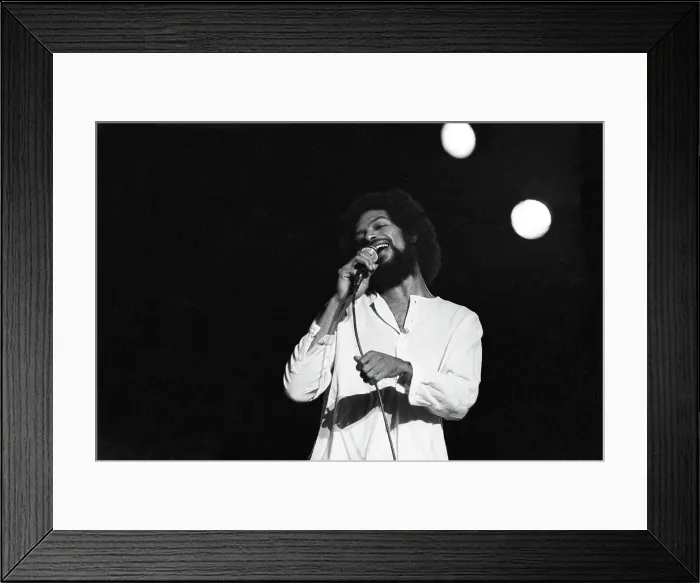 Framed Print : Gil Scott-Heron Performing Framed Print : Gil Scott-Heron Performing