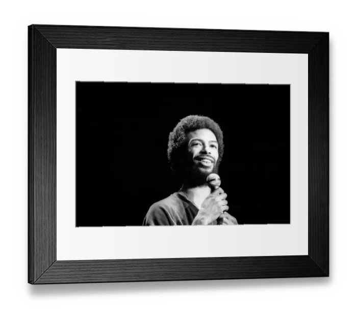 Framed Print : Gil Scott-Heron Performing Framed Print : Gil Scott-Heron Performing