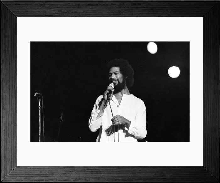 Framed Print : Gil Scott-Heron Performing Framed Print : Gil Scott-Heron Performing
