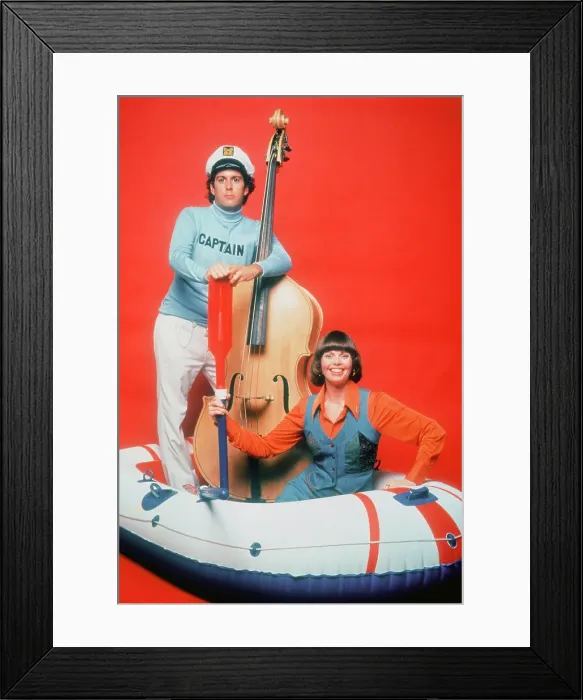 Framed Print : Captain & Tennille In A Dinghy Framed Print : Captain & Tennille In A Dinghy