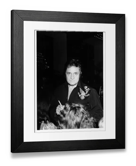Framed Print : Johnny Cash At An Event Framed Print : Johnny Cash At An Event