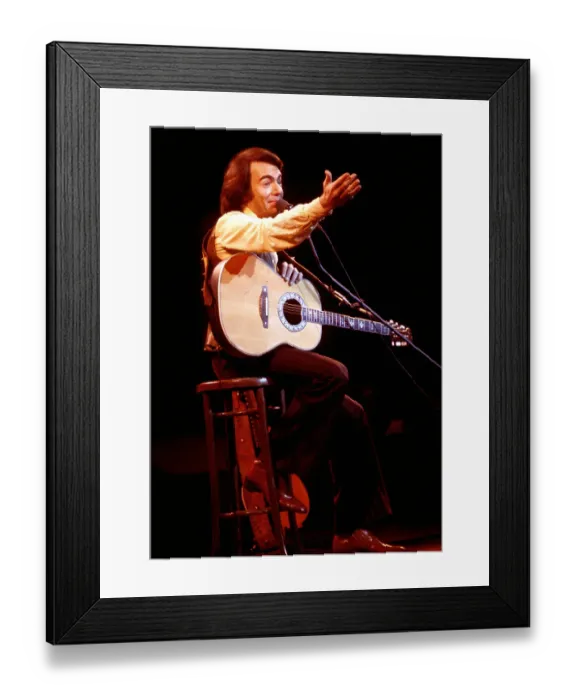 Framed Print : Neil Diamond Playing Acoustic Framed Print : Neil Diamond Playing Acoustic