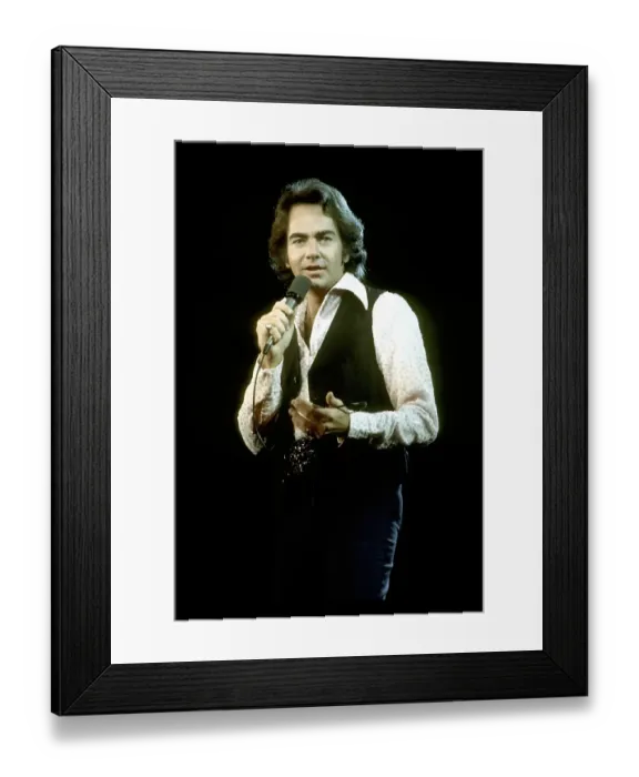 Framed Print : Neil Diamond Performing Framed Print : Neil Diamond Performing