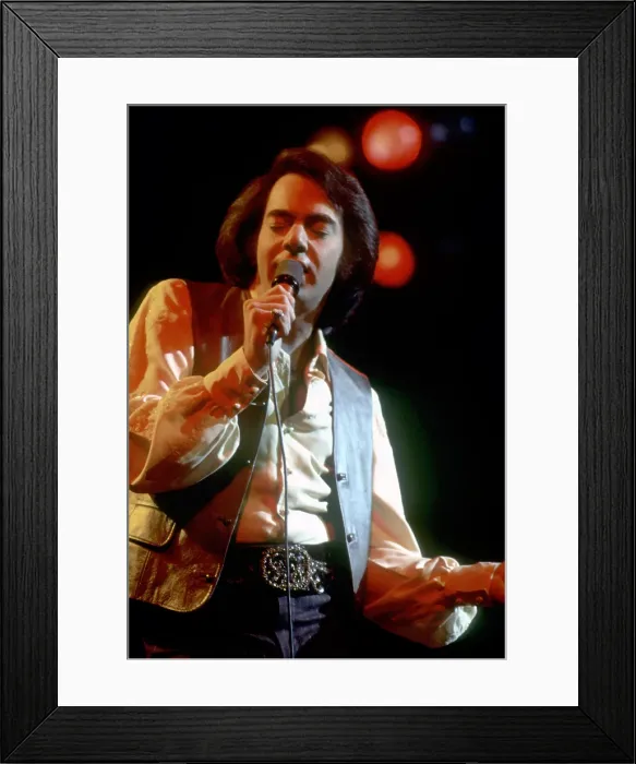 Framed Print : Neil Diamond Performing Framed Print : Neil Diamond Performing