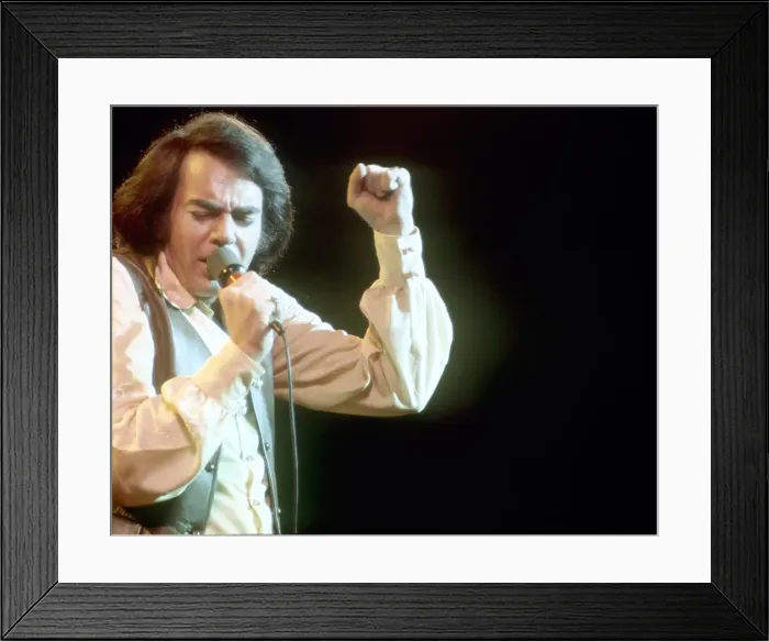 Framed Print : Neil Diamond Performing Framed Print : Neil Diamond Performing