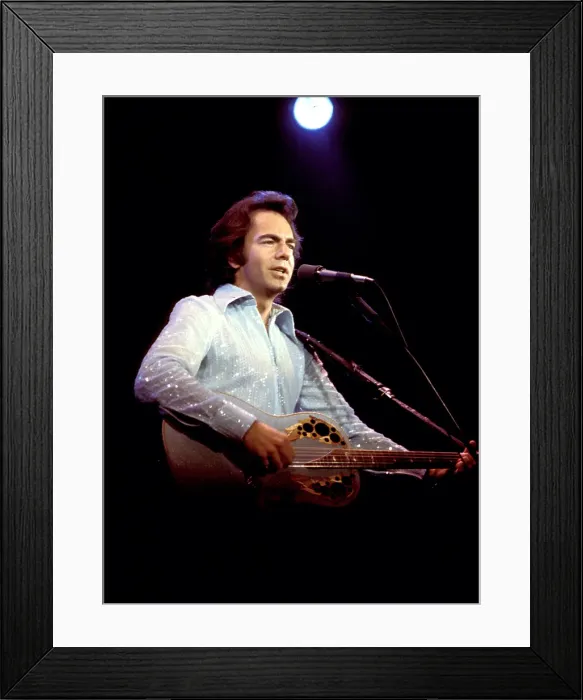 Framed Print : Neil Diamond Performing Framed Print : Neil Diamond Performing