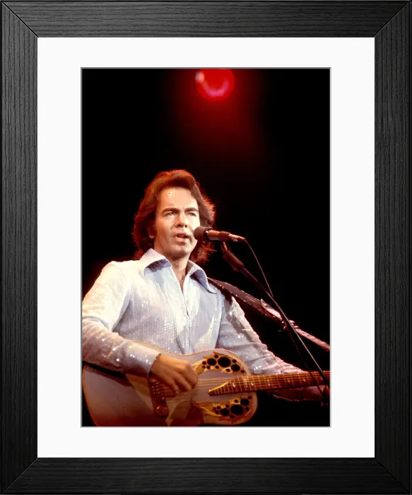 Framed Print : Neil Diamond Performing Framed Print : Neil Diamond Performing