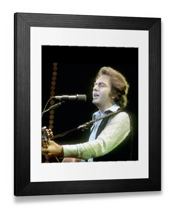 Framed Print : Neil Diamond Playing Acoustic Framed Print : Neil Diamond Playing Acoustic