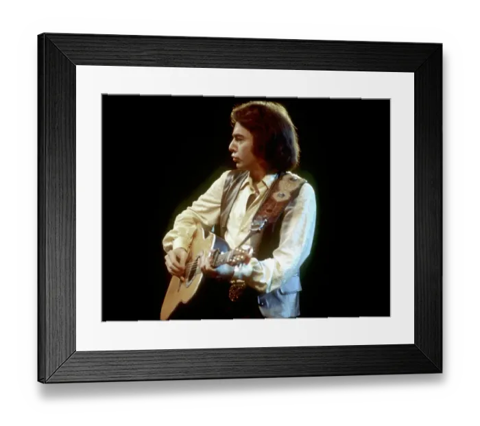 Framed Print : Neil Diamond Playing Acoustic Framed Print : Neil Diamond Playing Acoustic