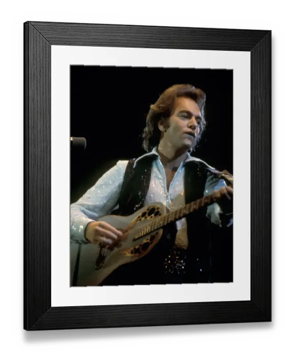 Framed Print : Neil Diamond Playing Acoustic Framed Print : Neil Diamond Playing Acoustic