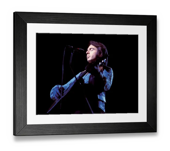Framed Print : Neil Diamond Playing Acoustic Framed Print : Neil Diamond Playing Acoustic