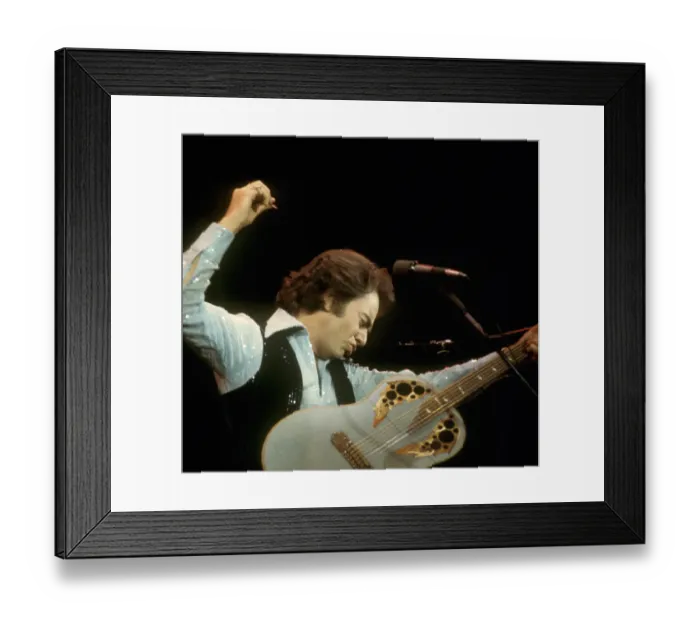 Framed Print : Neil Diamond Playing Acoustic Framed Print : Neil Diamond Playing Acoustic