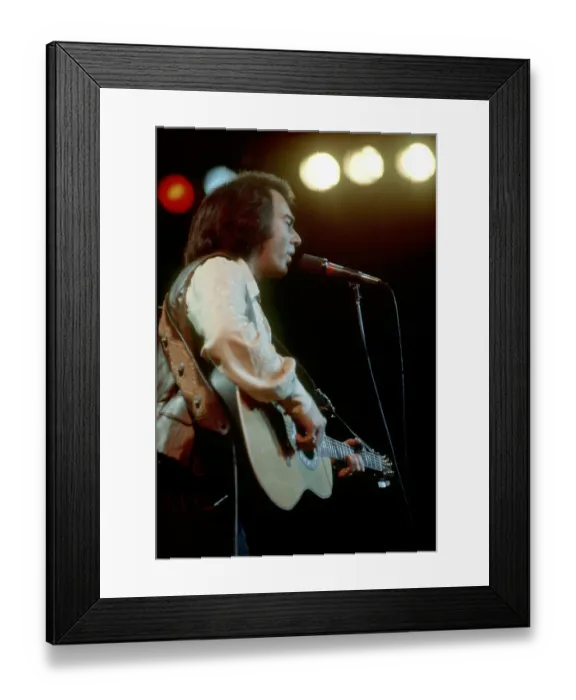 Framed Print : Neil Diamond Playing Acoustic Framed Print : Neil Diamond Playing Acoustic