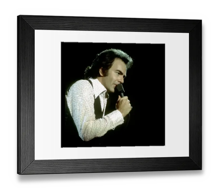 Framed Print : Neil Diamond Performing Framed Print : Neil Diamond Performing