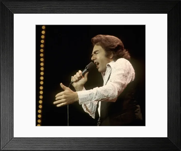 Framed Print : Neil Diamond Performing Framed Print : Neil Diamond Performing