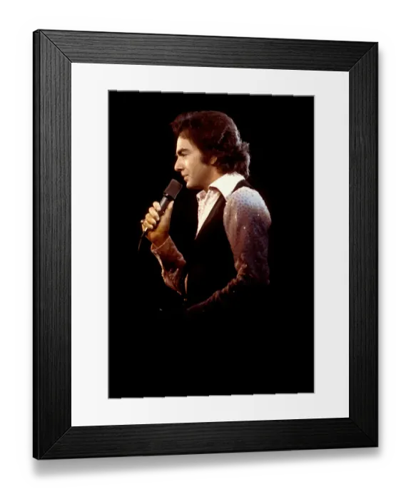 Framed Print : Neil Diamond Performing Framed Print : Neil Diamond Performing