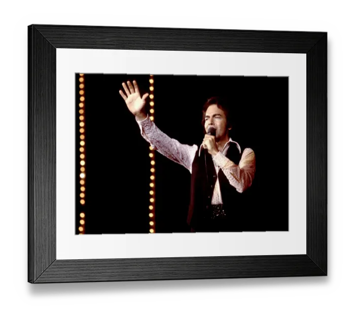 Framed Print : Neil Diamond Performing Framed Print : Neil Diamond Performing