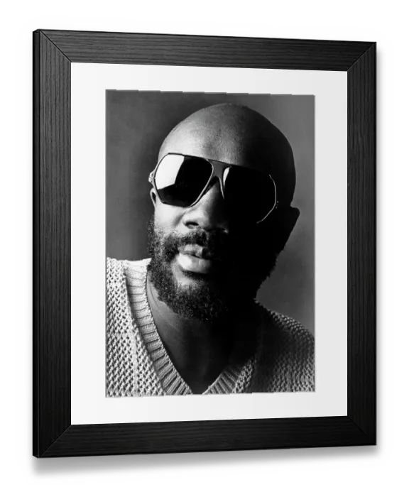 Framed Print : Portrait. CIRCA 1977: Singer and composer Isaac Hayes poses for a portrait in circa 1977 Framed Print : Portrait. CIRCA 1977: Singer and composer Isaac Hayes poses for a portrait in circa 1977