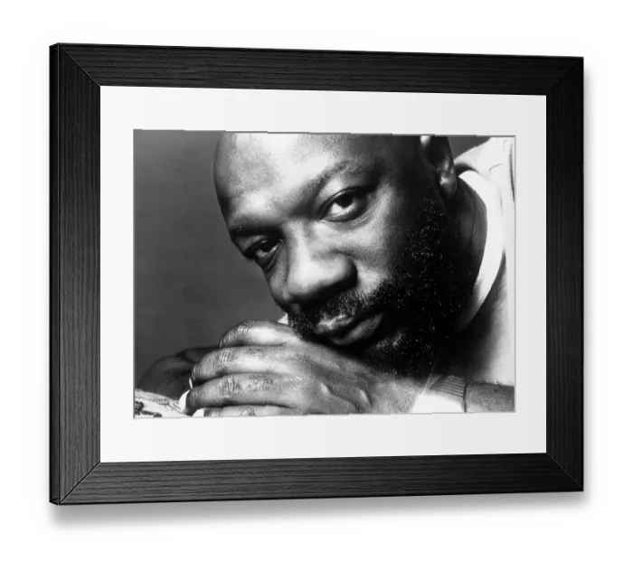 Framed Print : Portrait. CIRCA 1977: Singer and songwriter Isaac Hayes poses for a portrait in circa 1977 Framed Print : Portrait. CIRCA 1977: Singer and songwriter Isaac Hayes poses for a portrait in circa 1977