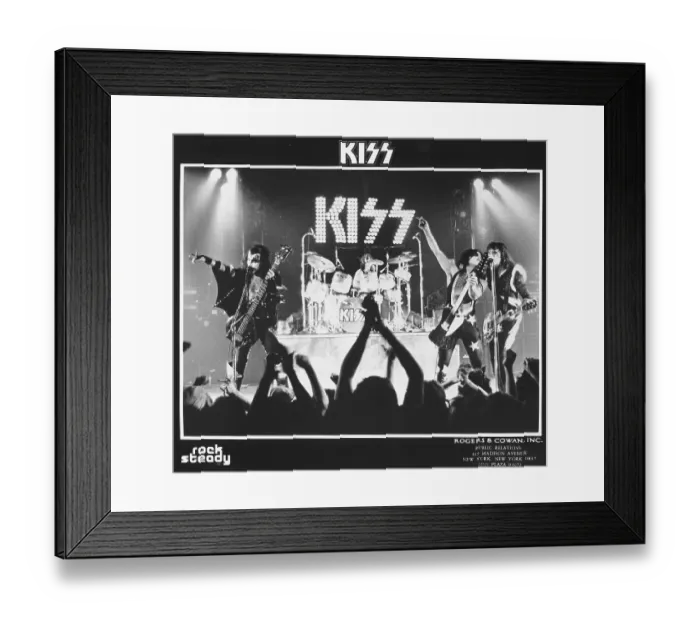 Framed Print : Kiss Performing Framed Print : Kiss Performing