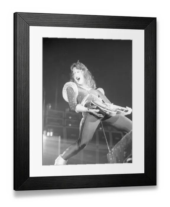 Framed Print : Kiss Performing