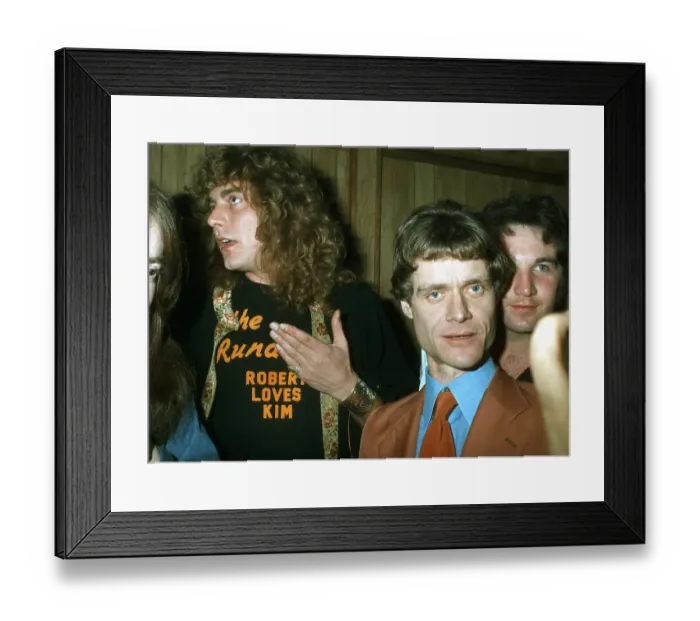 Framed Print : Robert Plant & Kim Fowley Framed Print : Robert Plant & Kim Fowley