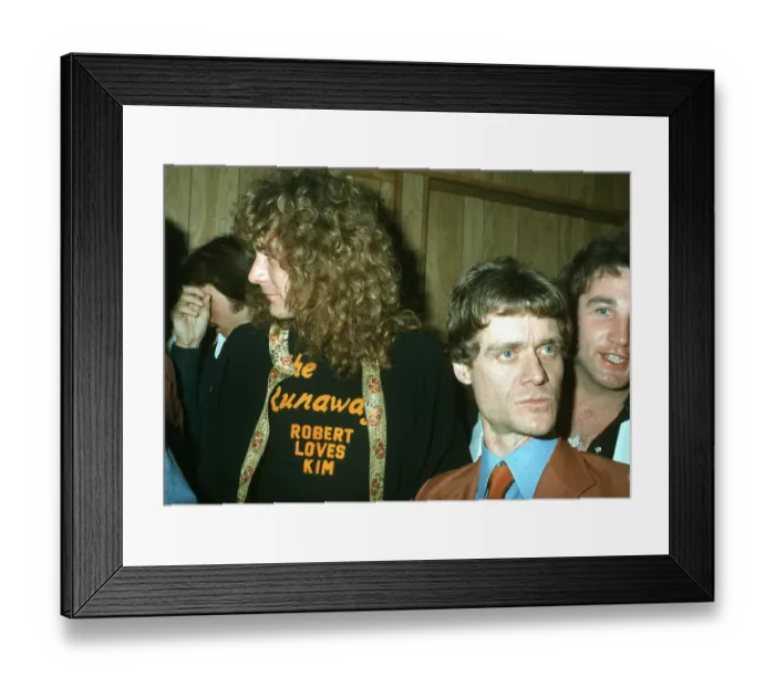Framed Print : Robert Plant & Kim Fowley Framed Print : Robert Plant & Kim Fowley