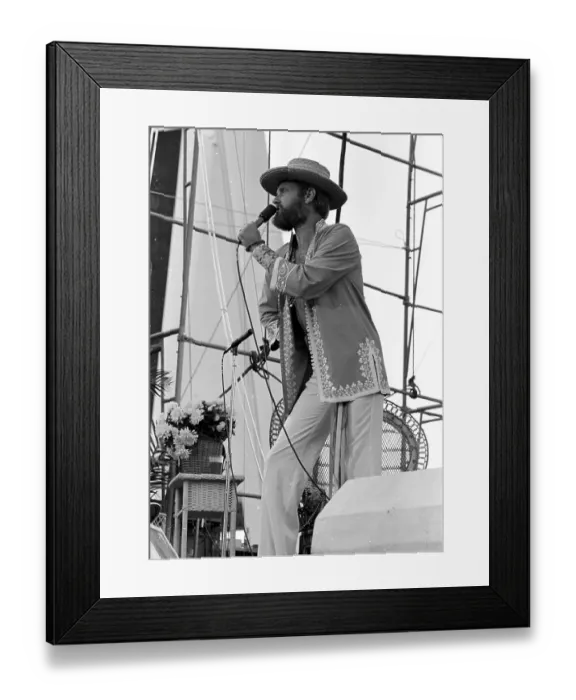Framed Print : Mike Love Performing Framed Print : Mike Love Performing