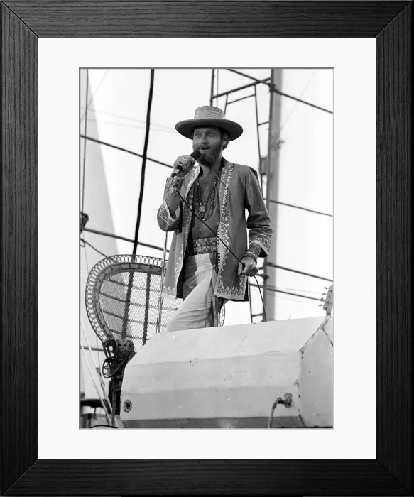 Framed Print : Mike Love Performing Framed Print : Mike Love Performing