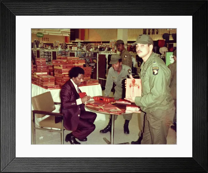Framed Print : Little Richard Signs Autographs Framed Print : Little Richard Signs Autographs