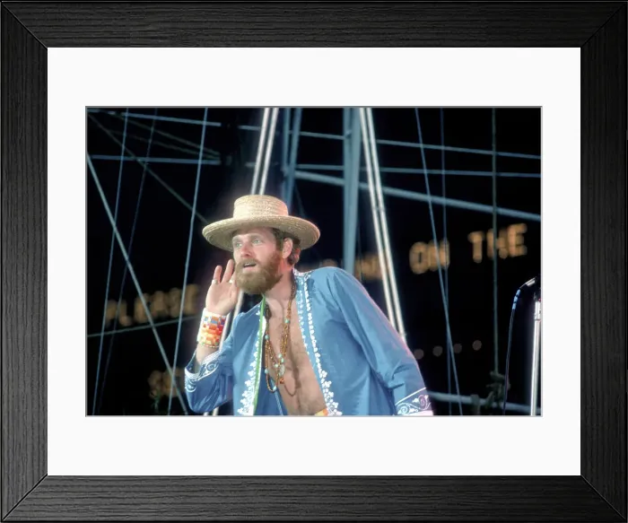 Framed Print : Mike Love Performing Framed Print : Mike Love Performing