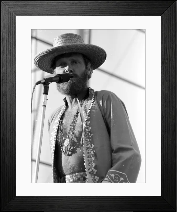 Framed Print : Mike Love Performing Framed Print : Mike Love Performing