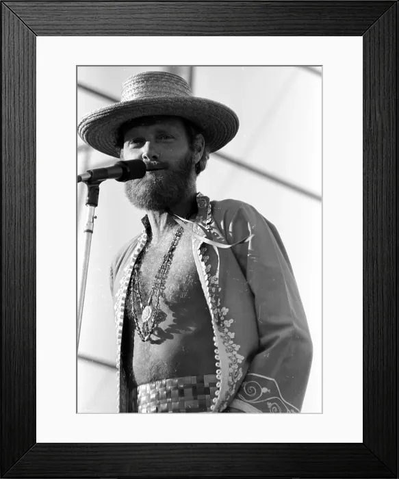 Framed Print : Mike Love Performing Framed Print : Mike Love Performing