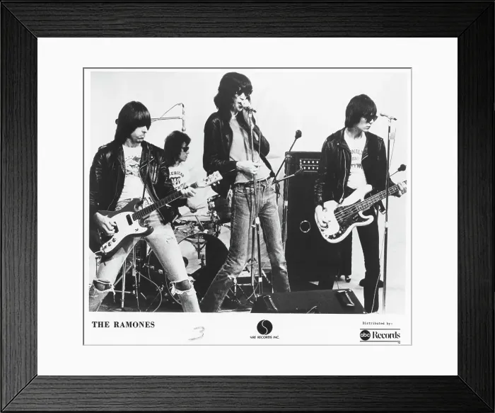 Framed Print : The Ramones Performing