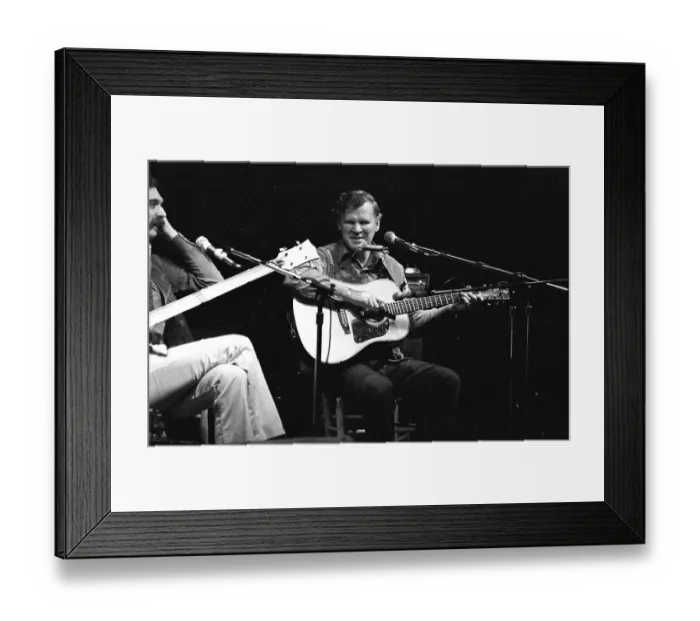 Framed Print : Doc Watson Performing Framed Print : Doc Watson Performing